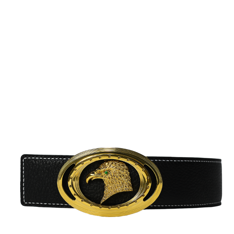 Golden Inbuilt Stone Horizon Whisperwind Head Buckle