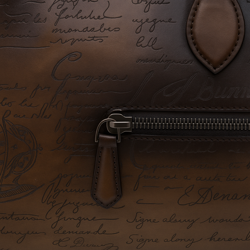 Premium Travel Duffel Leather Black Luggage Bag