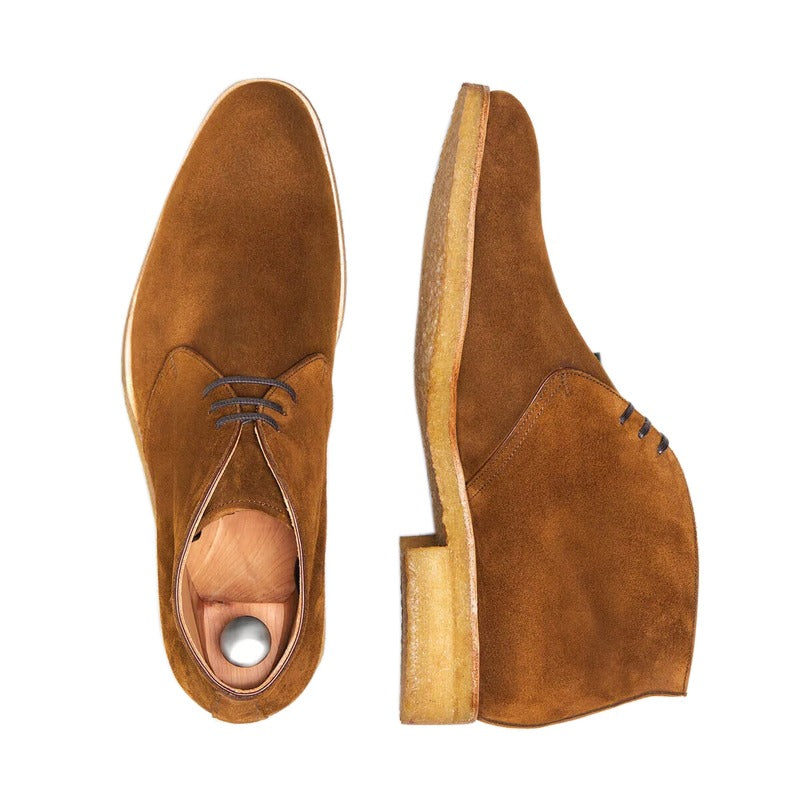 Gabin Tobacco Suede Desert Boots For Men