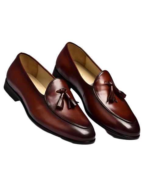 Penny Leather Slip-On Tassel Loafers