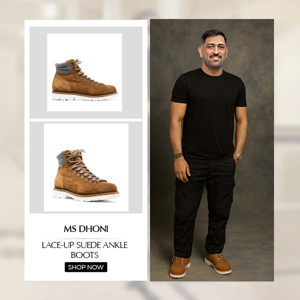 Lace-up suede Ankle Boots