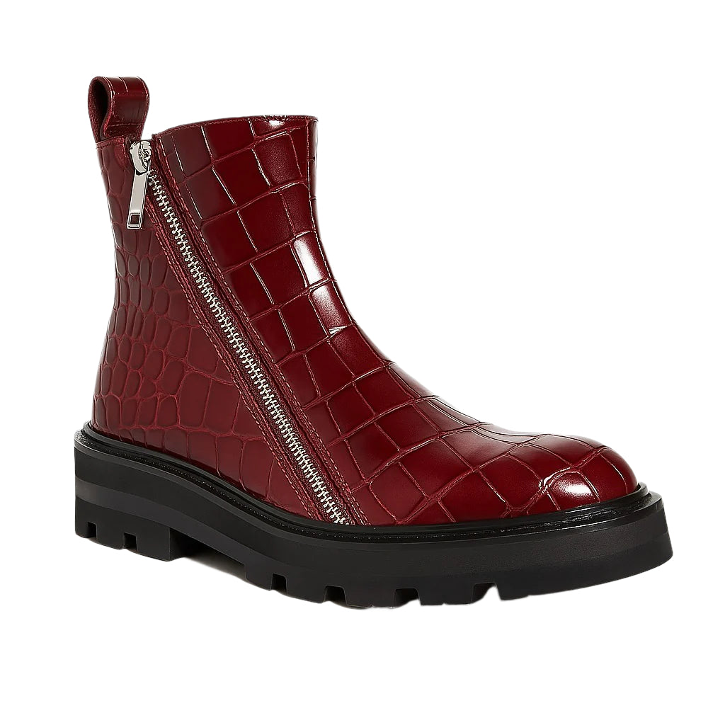Selim Mock-Croc Ankle Boots
