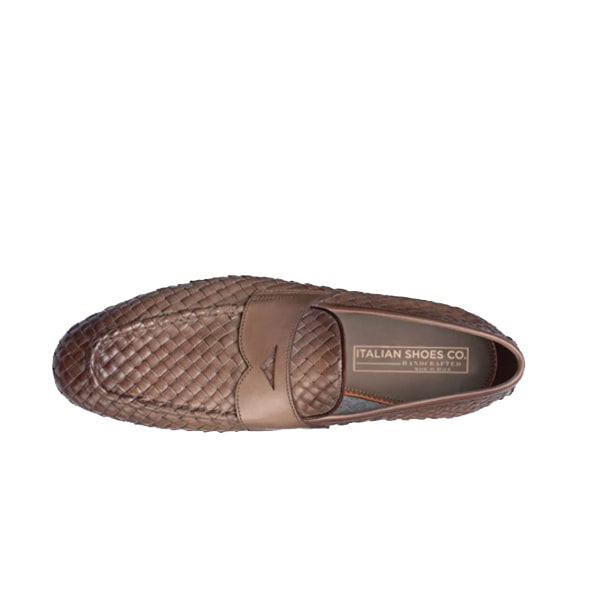 Penny Weaved Leather Loafer