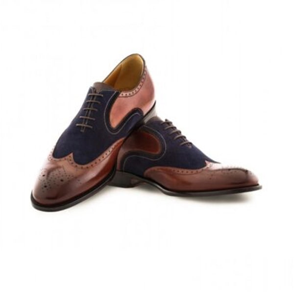 Wingtip Suede Dress up Shoes