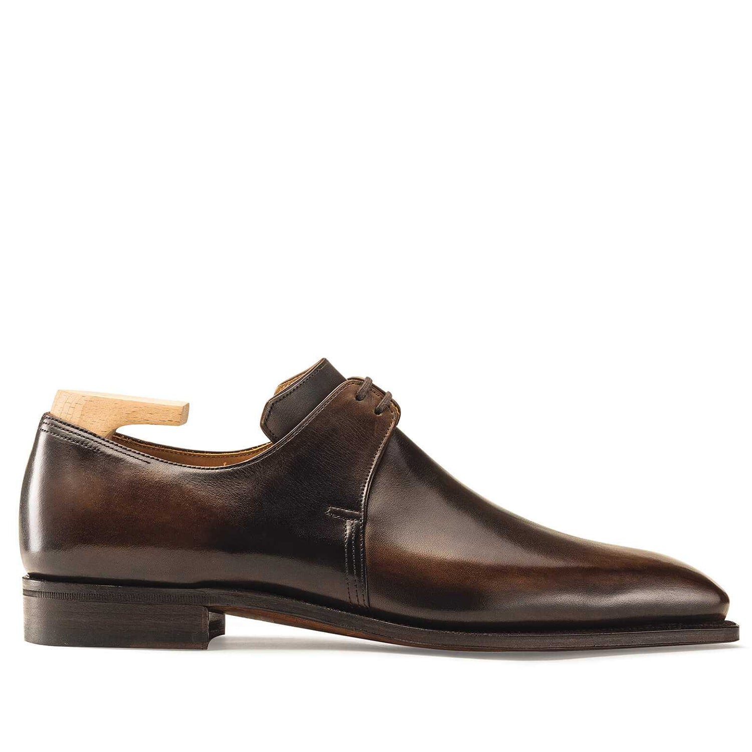 Ebony Lace up Calf Leather Shoes