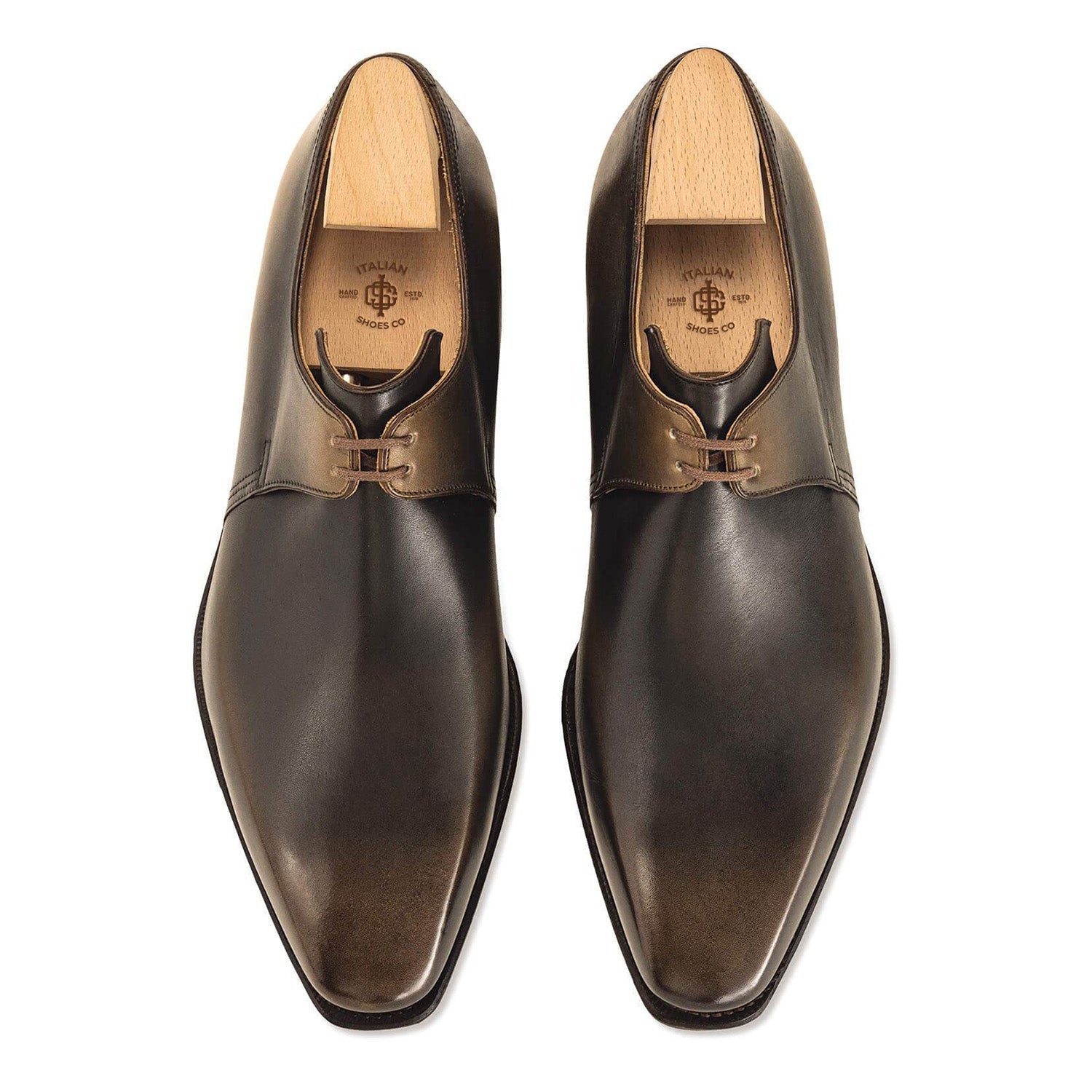 Old Black Calf Leather Shoes