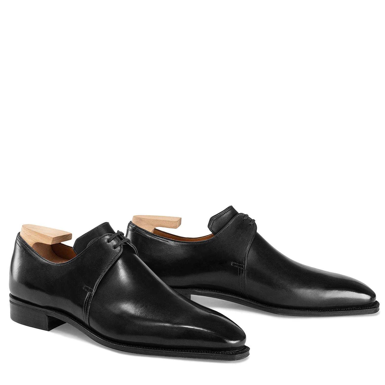 Black Calf Leather Lace up Shoes