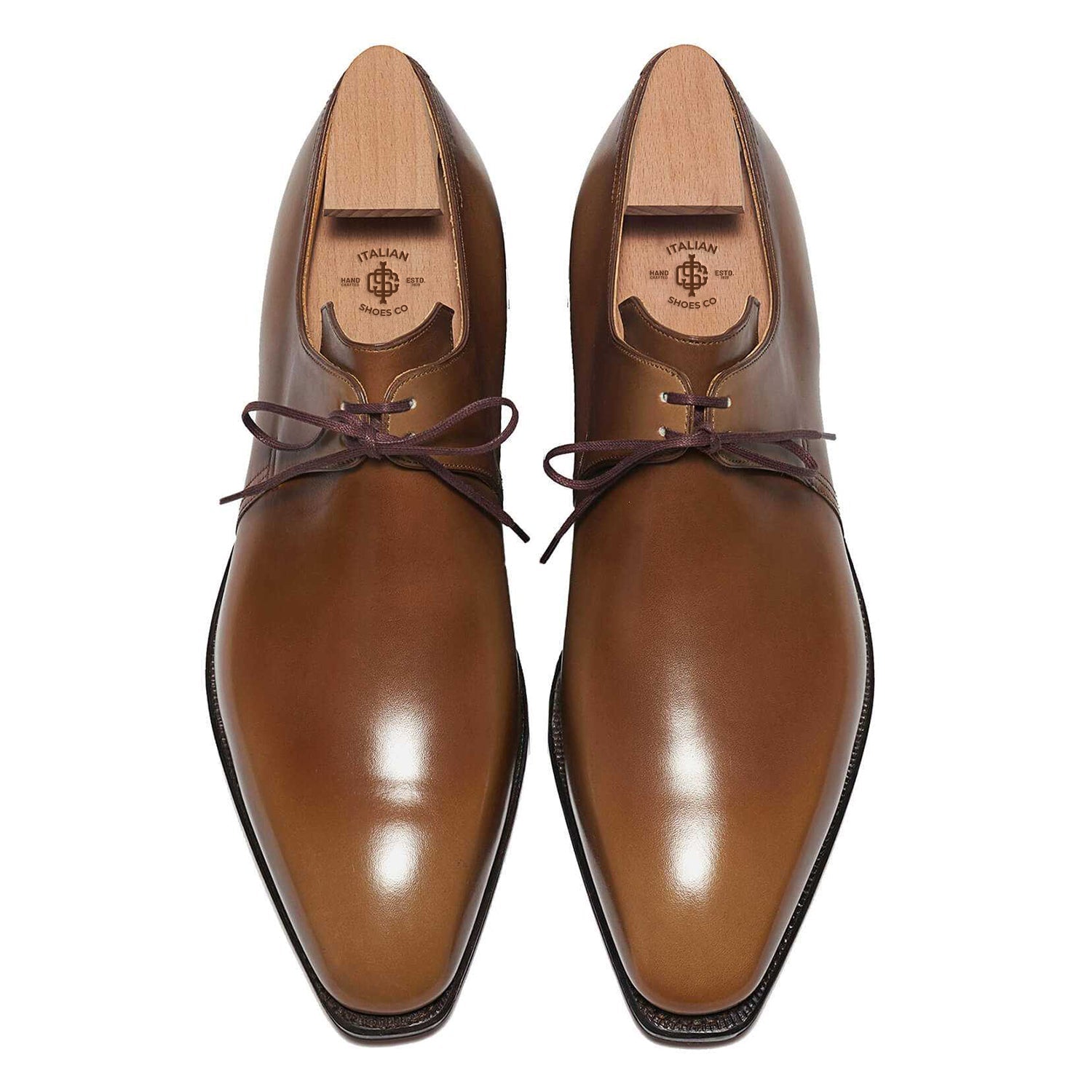 Old Wood Calf Leather Shoes
