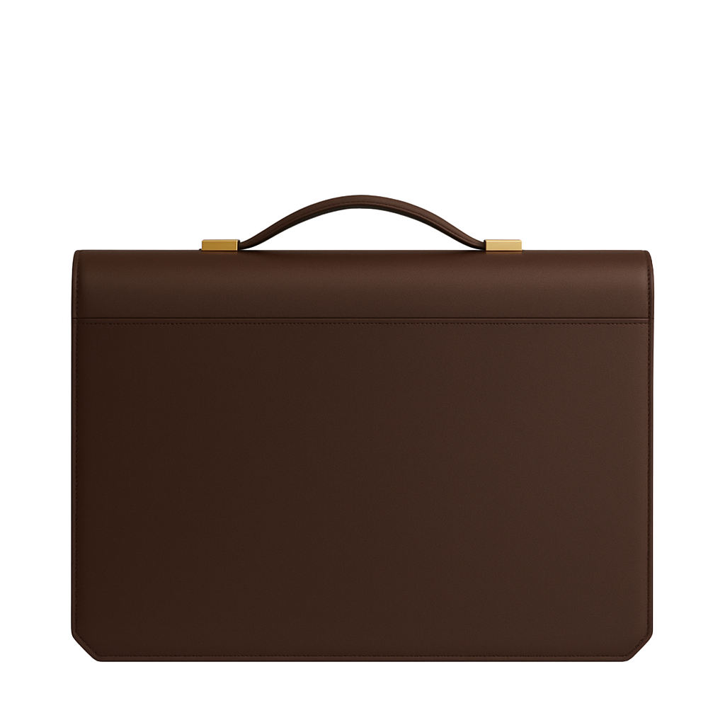 Men's Double Compartment Classy Blue Briefcase