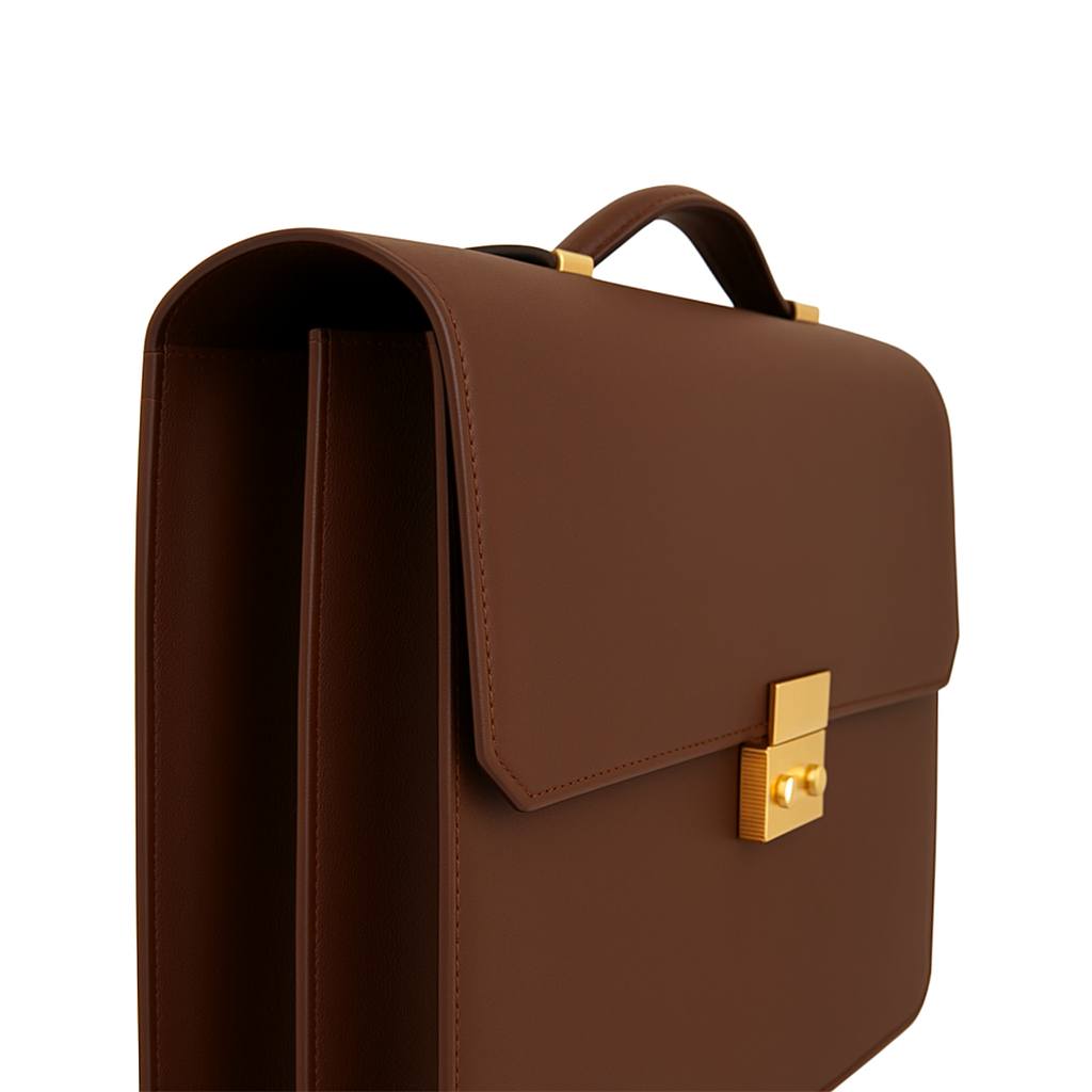 Men's Double Compartment Classy Blue Briefcase