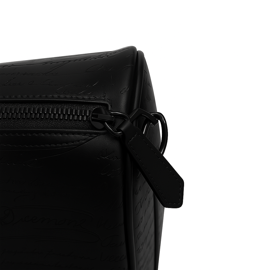 Premium Travel Duffel Leather Blue Luggage Bag