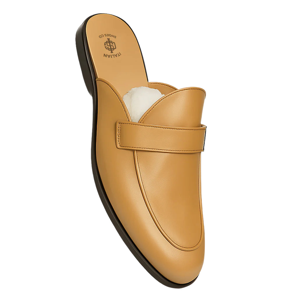 Single Strap Elegant Mule Blue