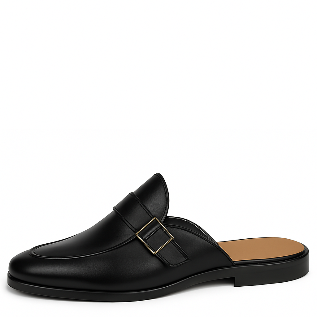 Single Strap Elegant Mule Brown