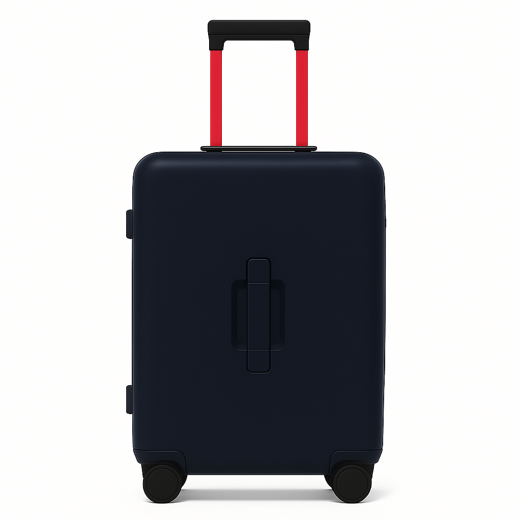 Luxury Wide Black Trolley Luggage Bag