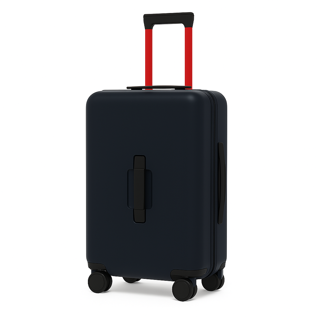 Luxury Wide Black Trolley Luggage Bag