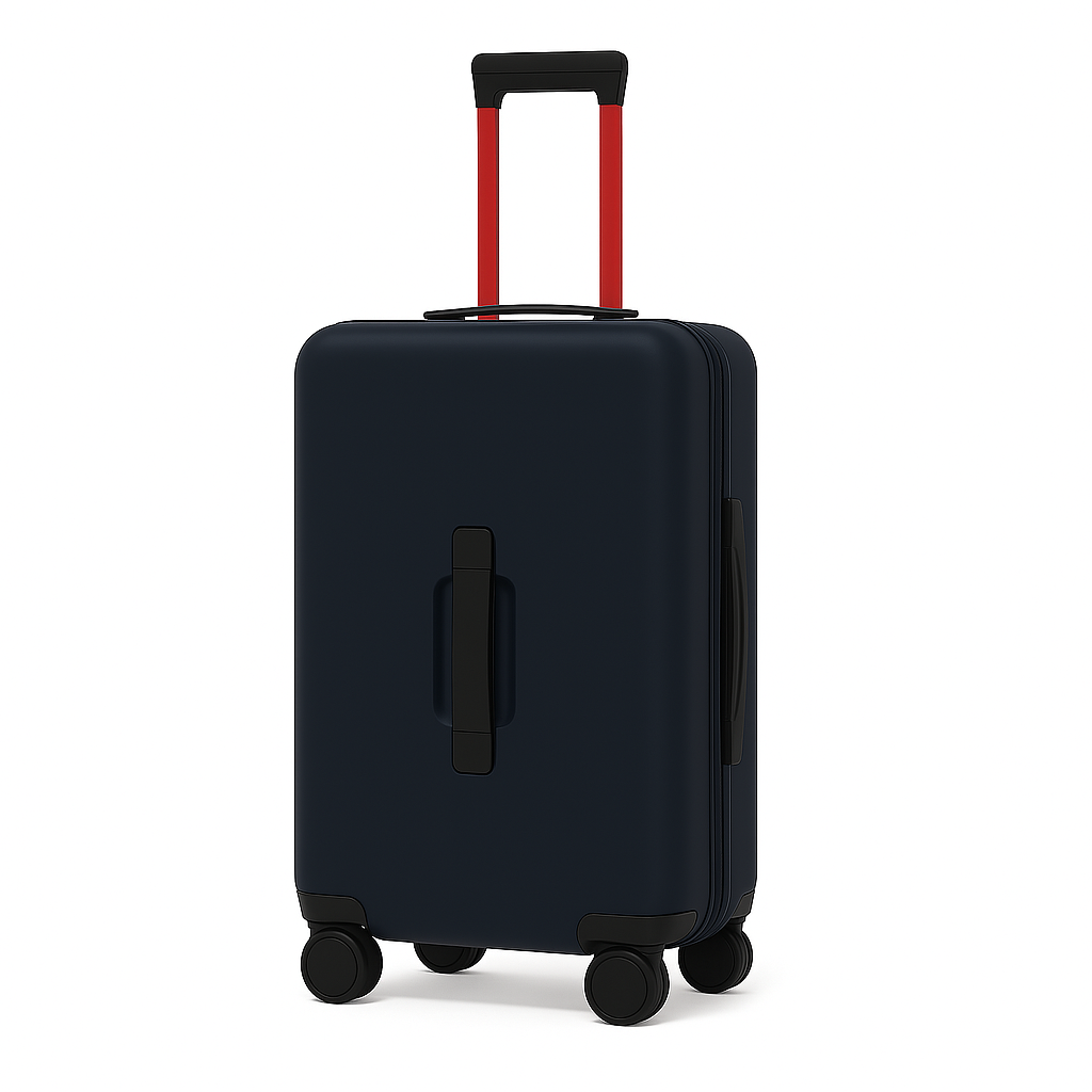 Luxury Wide Black Trolley Luggage Bag