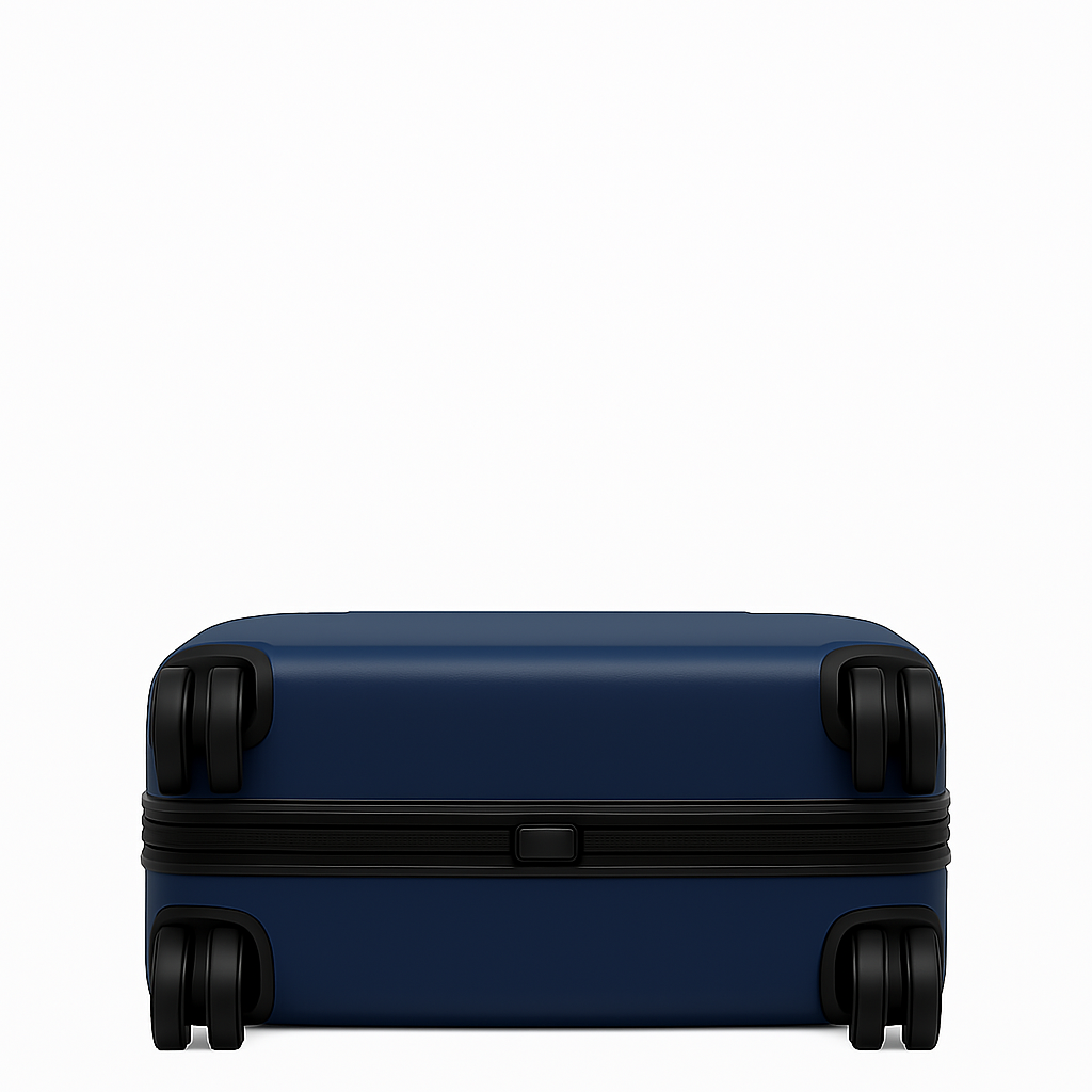 Luxury Wide Blue Trolley Luggage Bag