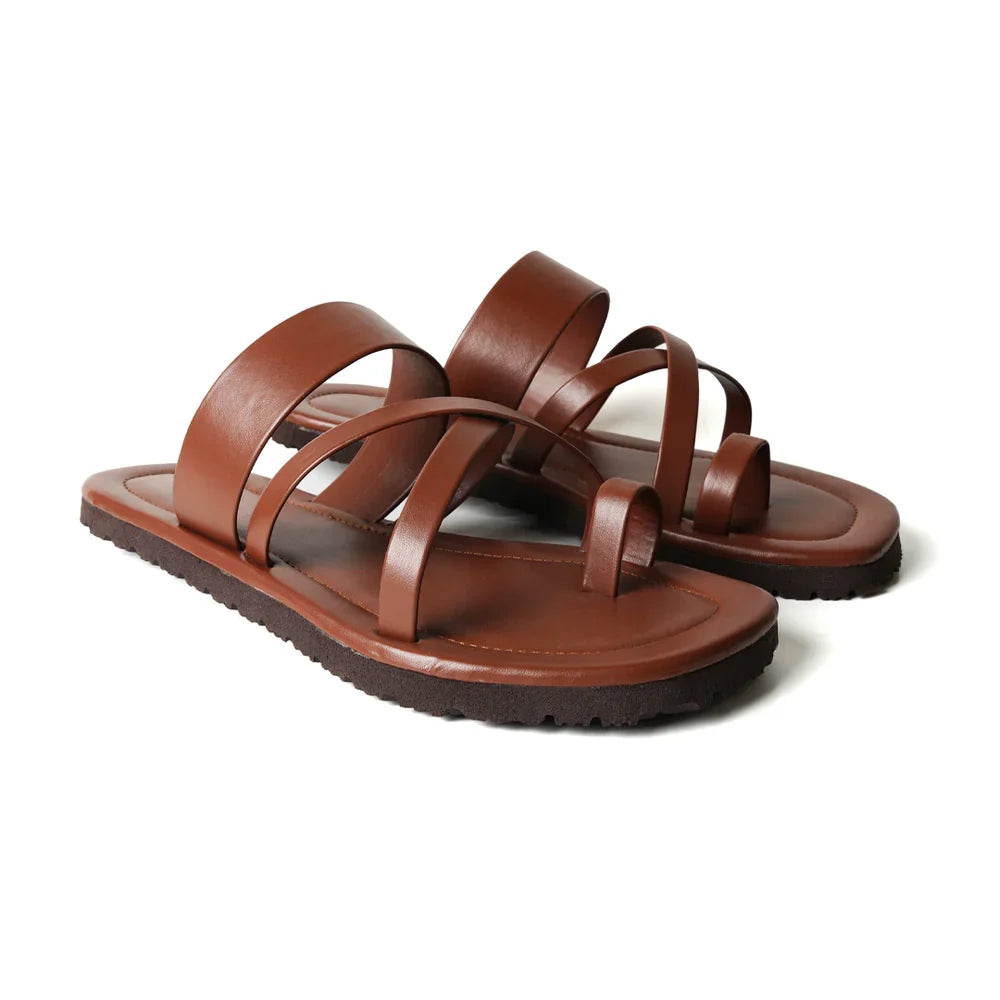 Strappy Sandals - Vintage Tan