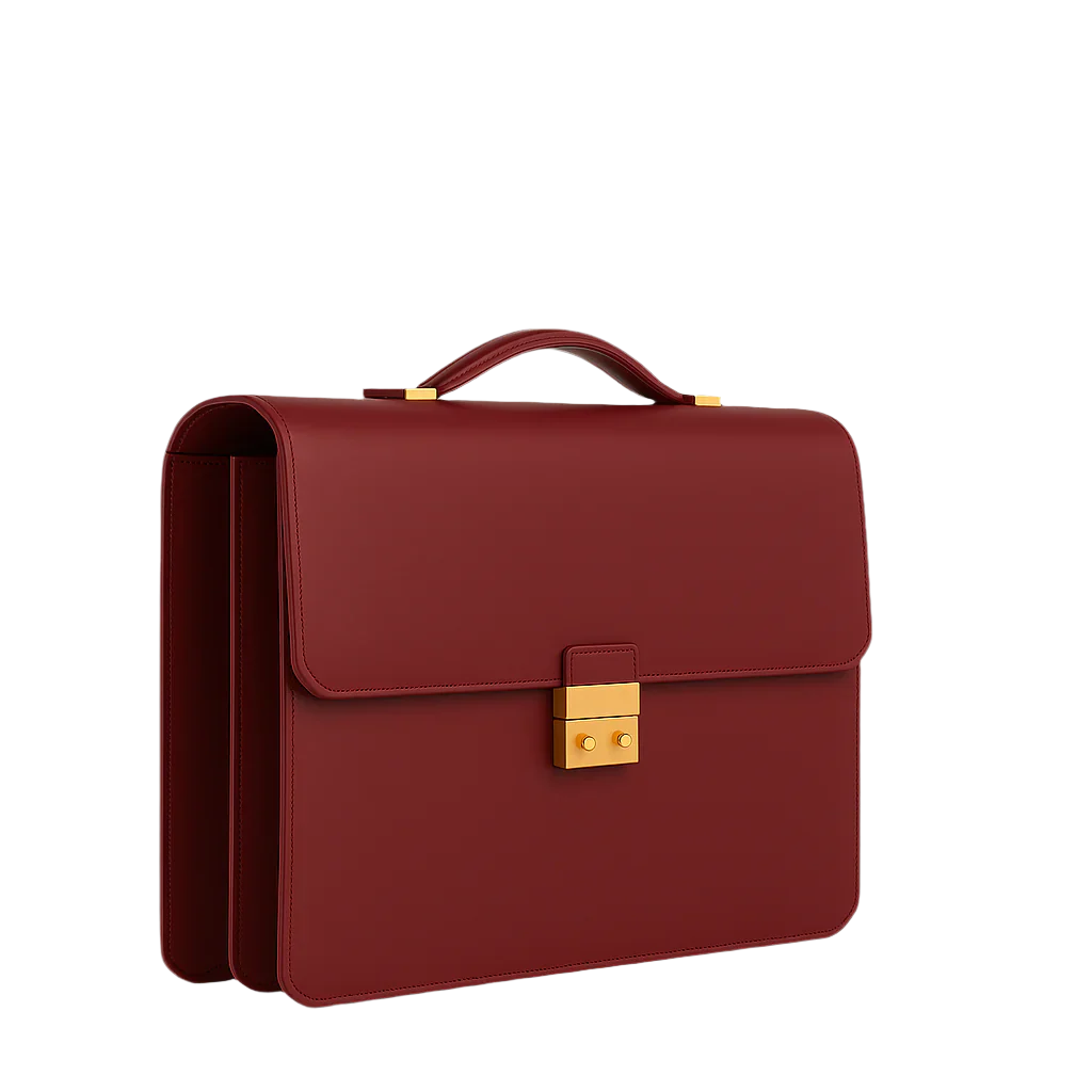 Men's Double Compartment Classy Blue Briefcase