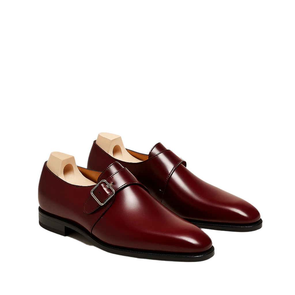 Classic Tan Monk Strap Leather Shoe