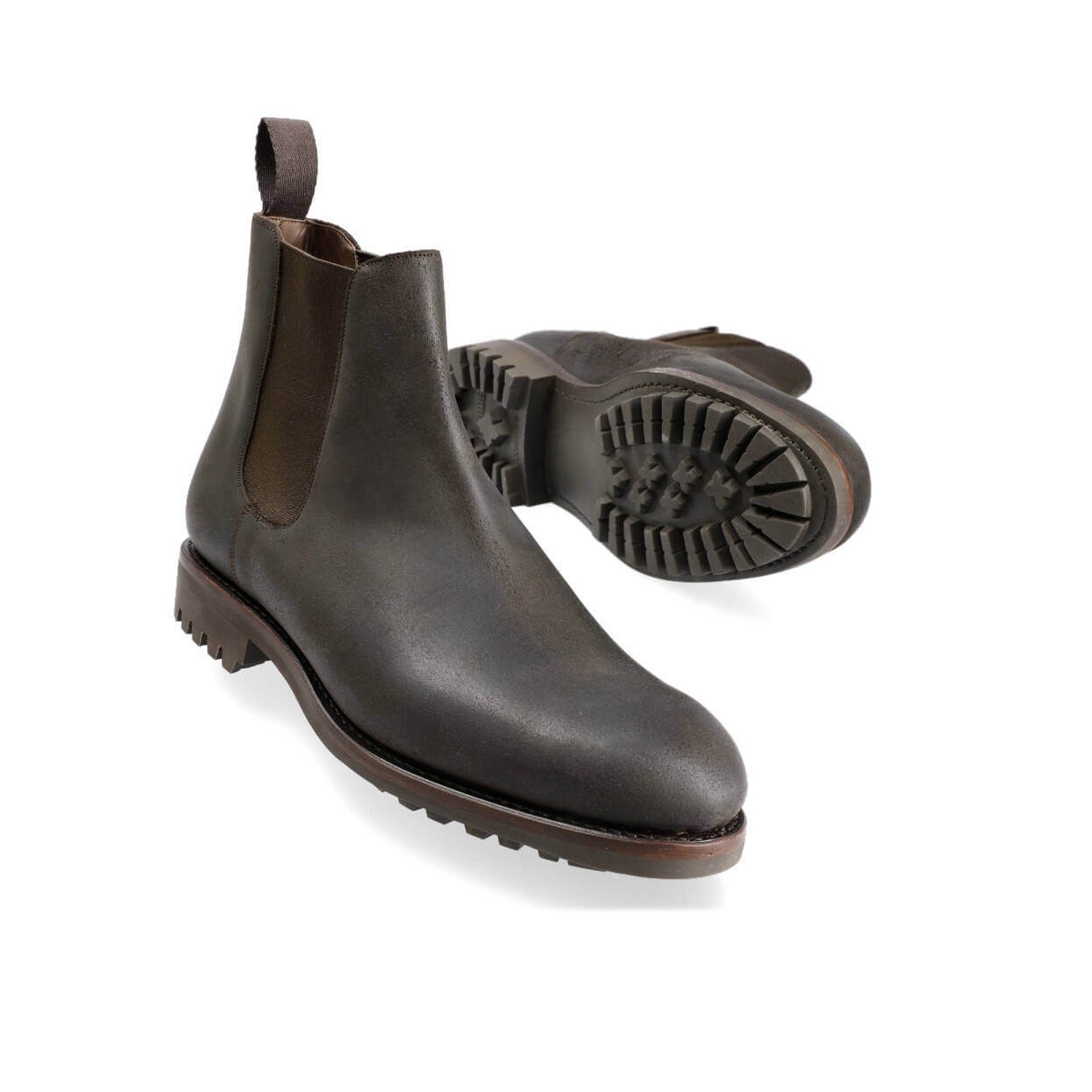 Coal Patina Chelsea Boots