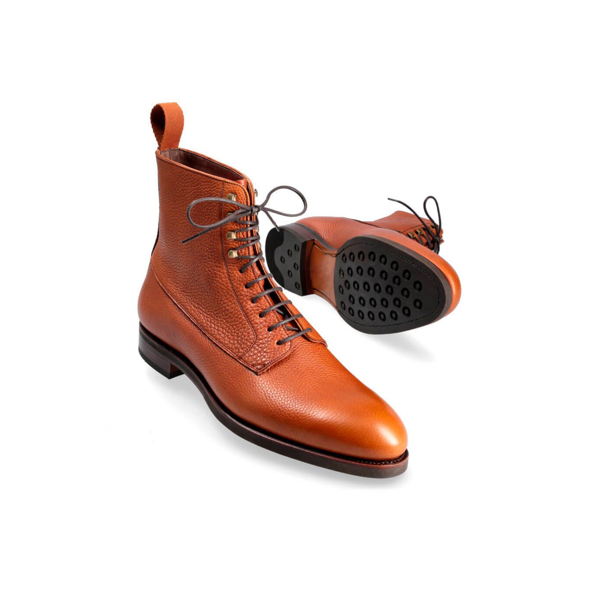 Tan Derby Boots for Men's