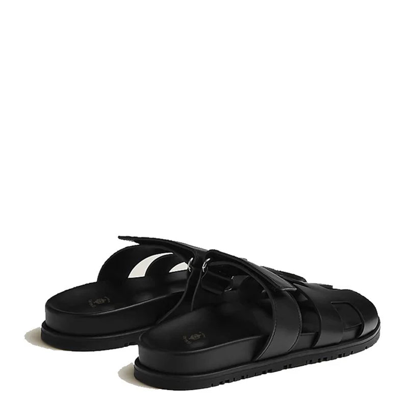 Men Solid Leather Comfort Sandals