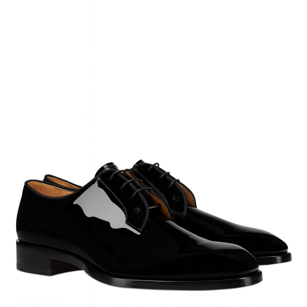 Patent Leather Black Oxford Shoes with Formal Elegance