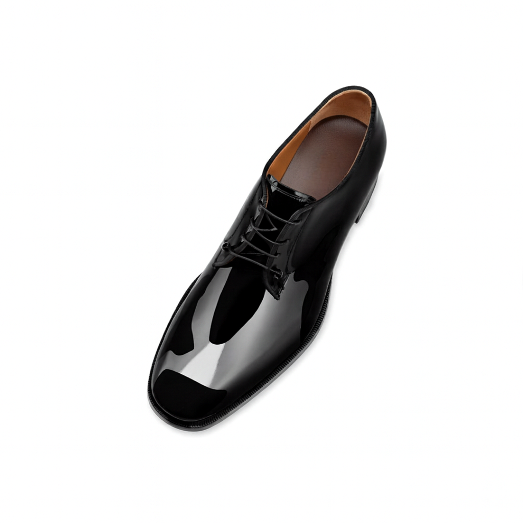Patent Leather Black Oxford Shoes with Formal Elegance
