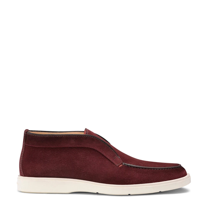 Burgundy Suede Loafer For Men