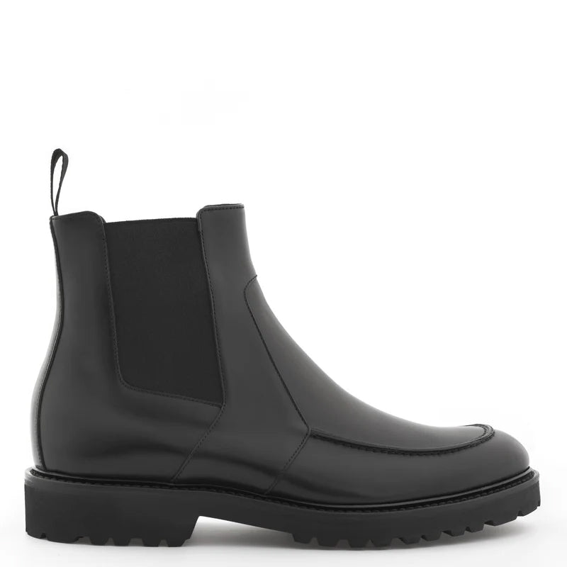 Mid-Top Luxury Fashion Leather Chelsea Boot Brown