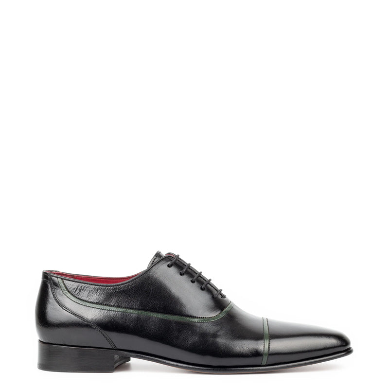 Premium Shiny Leather Lace-Up Formal Oxford Black Shoe