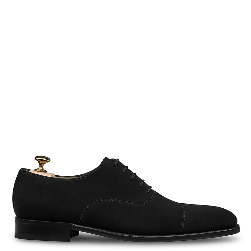 Men's Black Suede Lace Up Formal Shoe