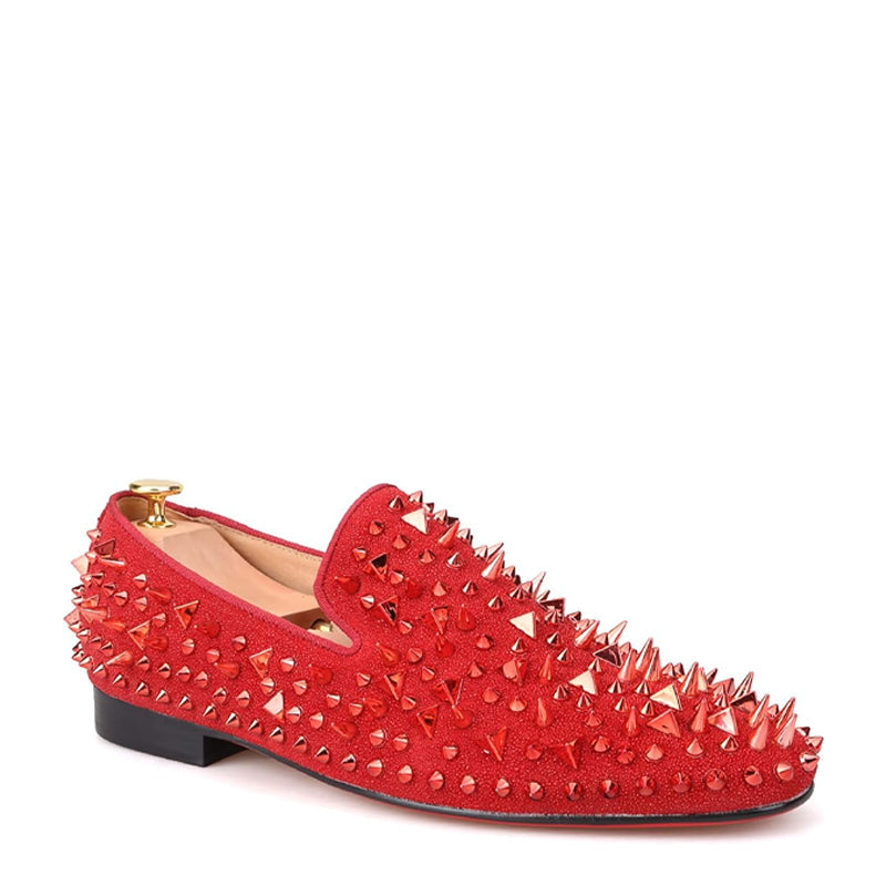 Loafer Rhinestones Rivets Prom