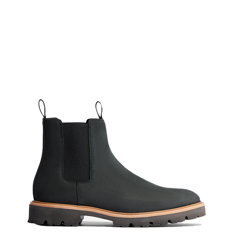 Midnight Double Strip Leather Tan Chelsea Boot