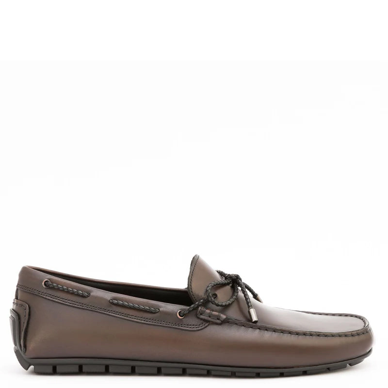 Patent Slip-On Leather Brown Loafer