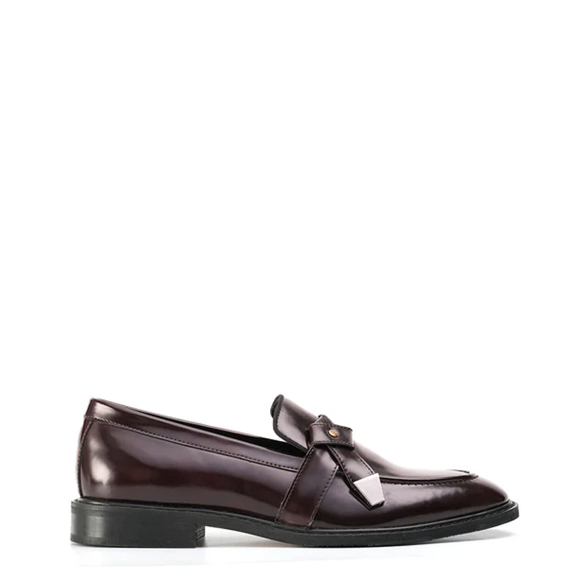 Men Slip-On Polished Leather Formal Black Loafer