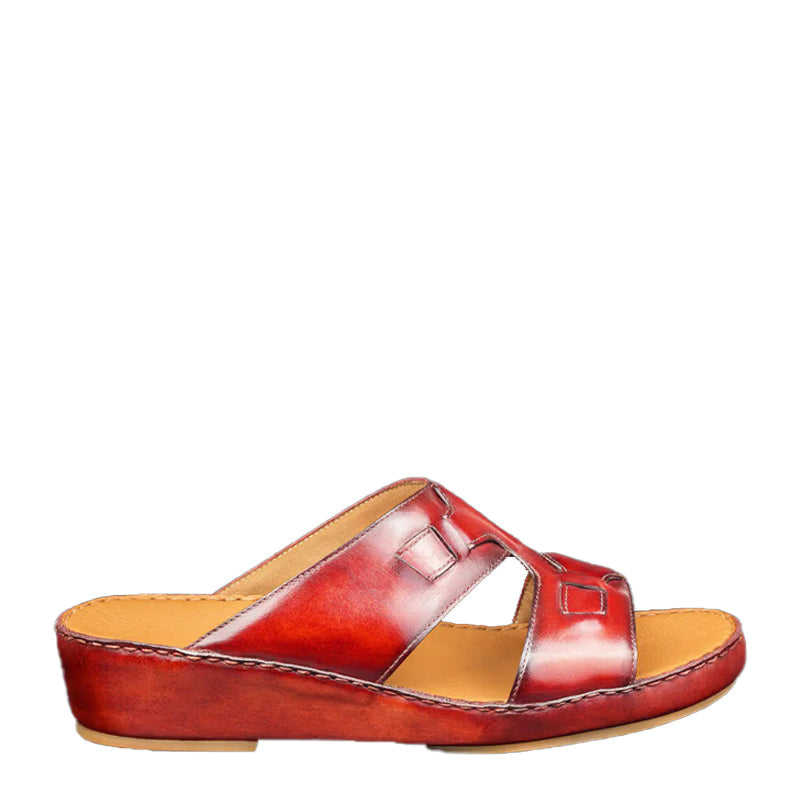 Classic Leather Comfort Arabic Red Sandal