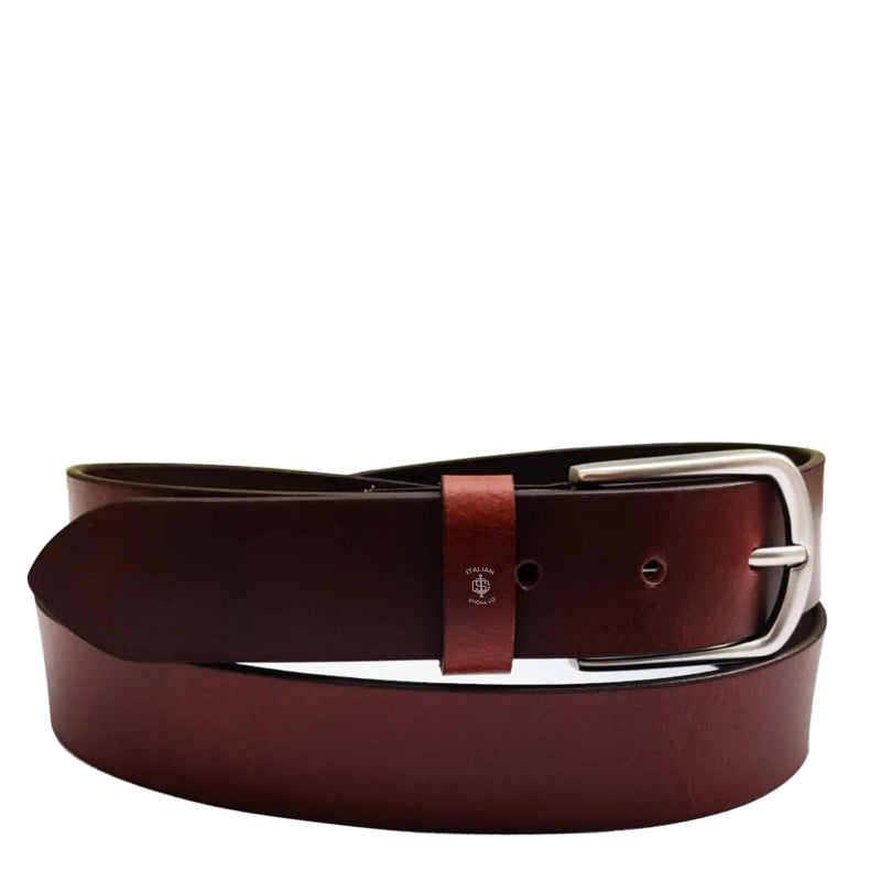 Ruvida Leather Belt Black