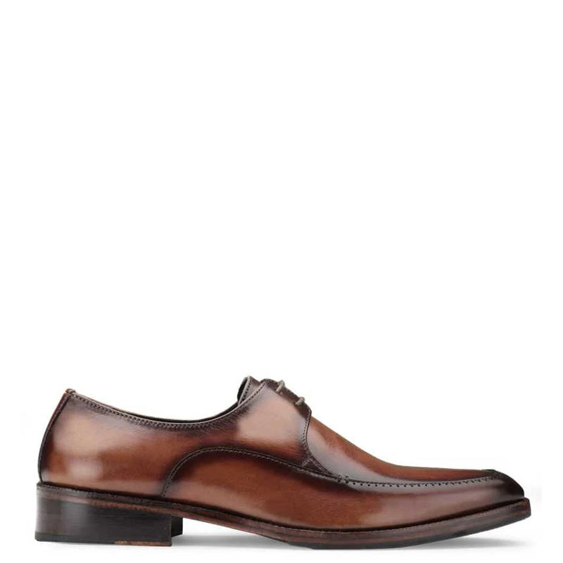 Men Classic Design Solid Leather Formal Derby Shoes