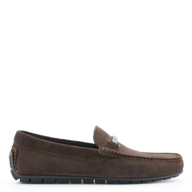 Men Solid Suede Casual Leather Loafers