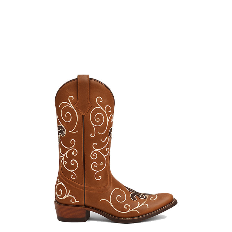 Western Crown Range Rich Brown Cowboy Boots