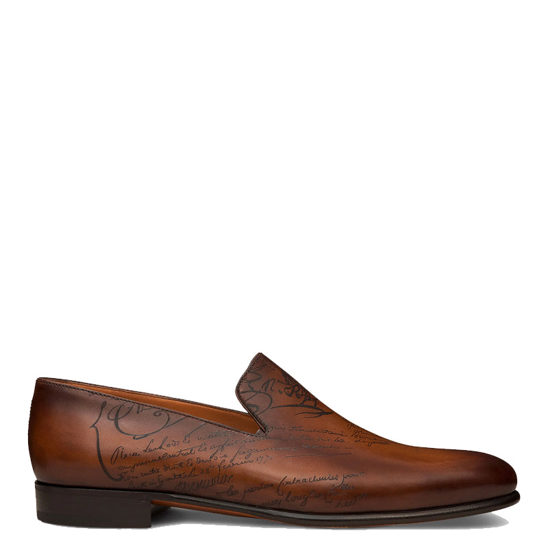 Men Solid Leather Formal Tan Loafer