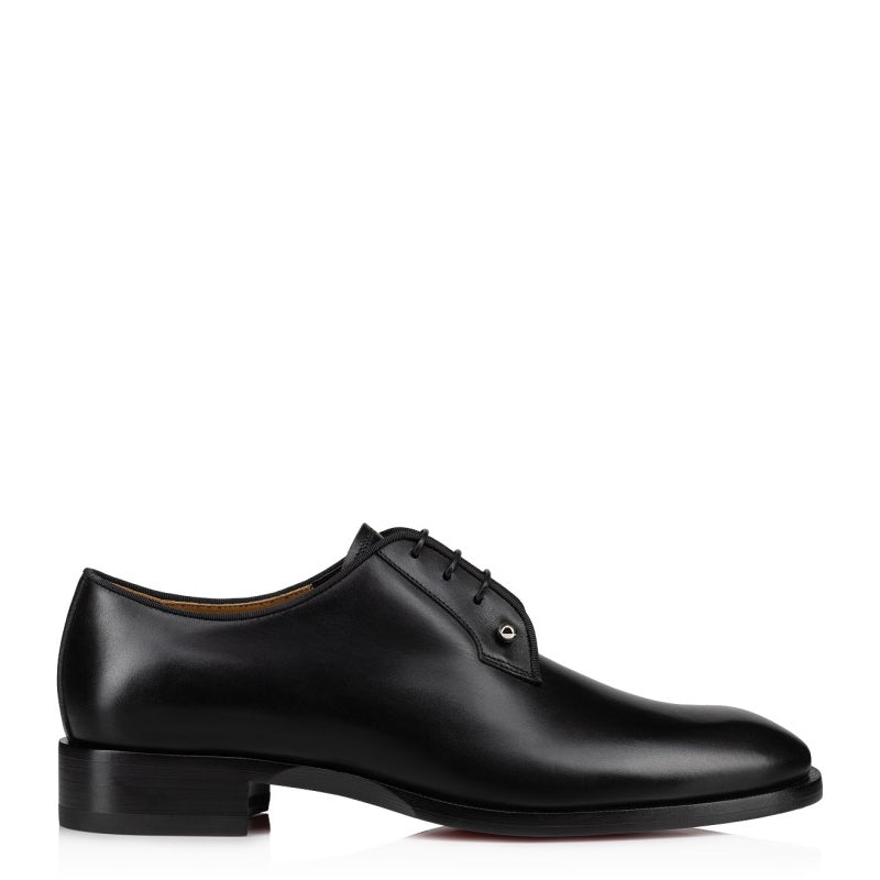 Plain Polished Pure Leather Formal Derby Shoes