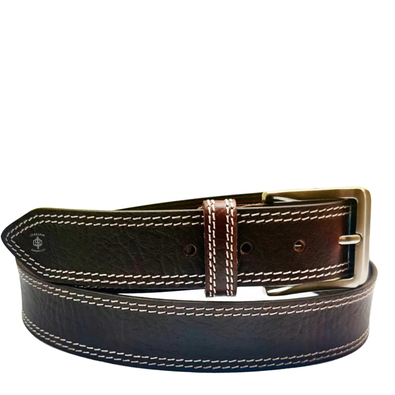 Doppia cucitura Leather Belt