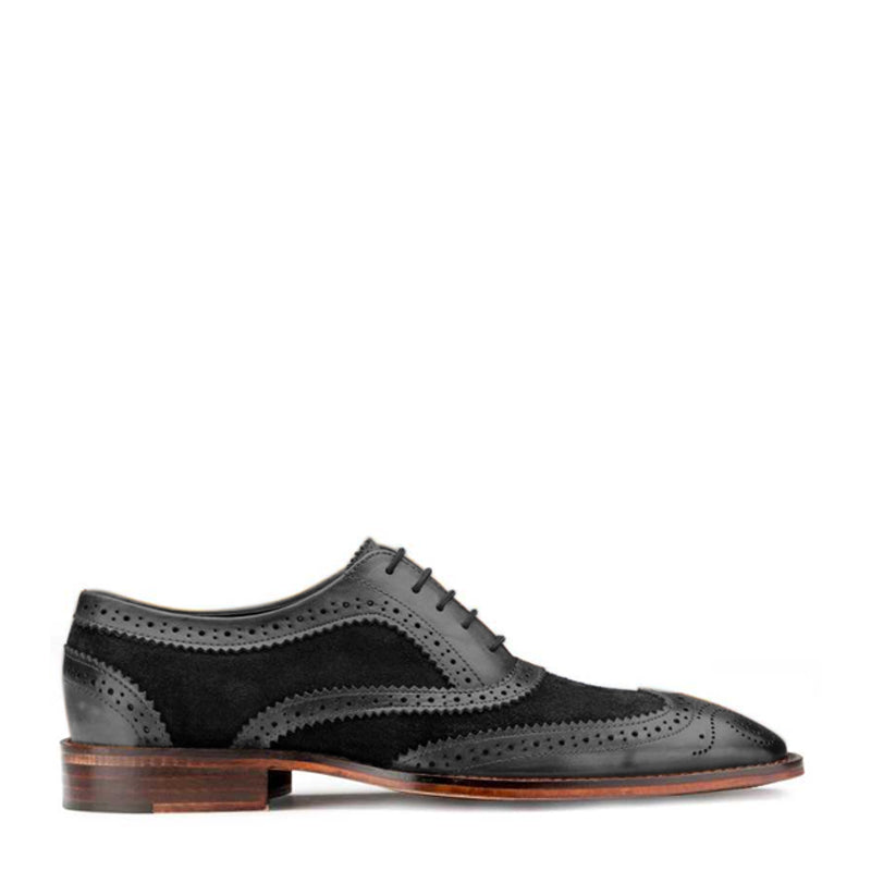 Leather Lace-UP Wingtip Oxford Shoes For Men