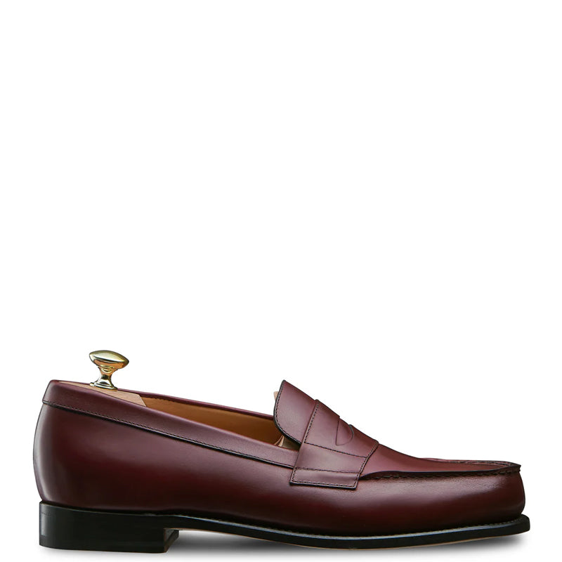 Classic Leather Brown Penny Loafer For Men