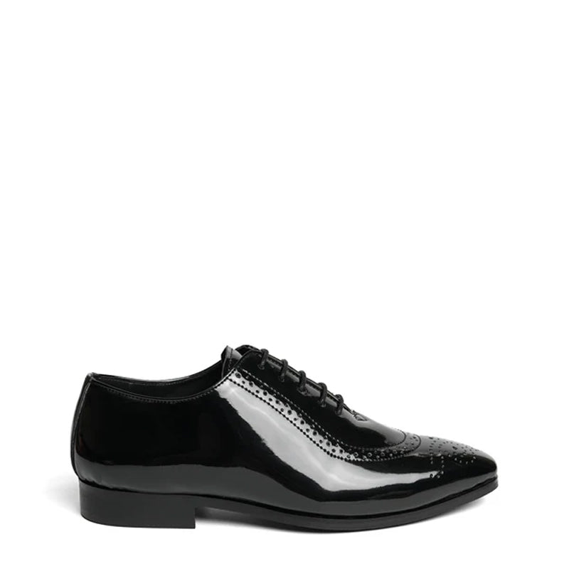 Classic Patent Shiny Leather Oxford Black Shoe