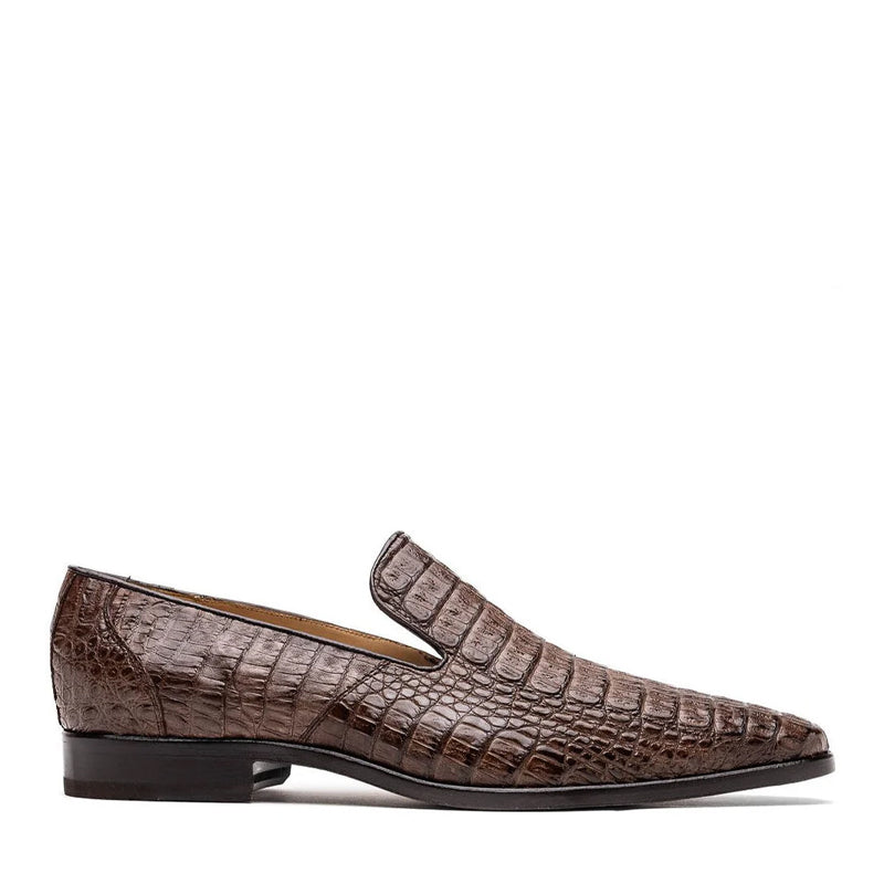 Crocodile Leather Loafers Tan