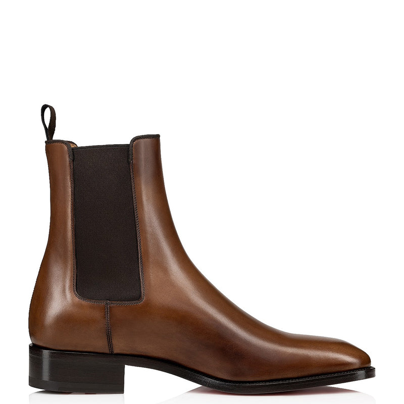 Classic Polished Italian Leather Stylish Chelsea Boots
